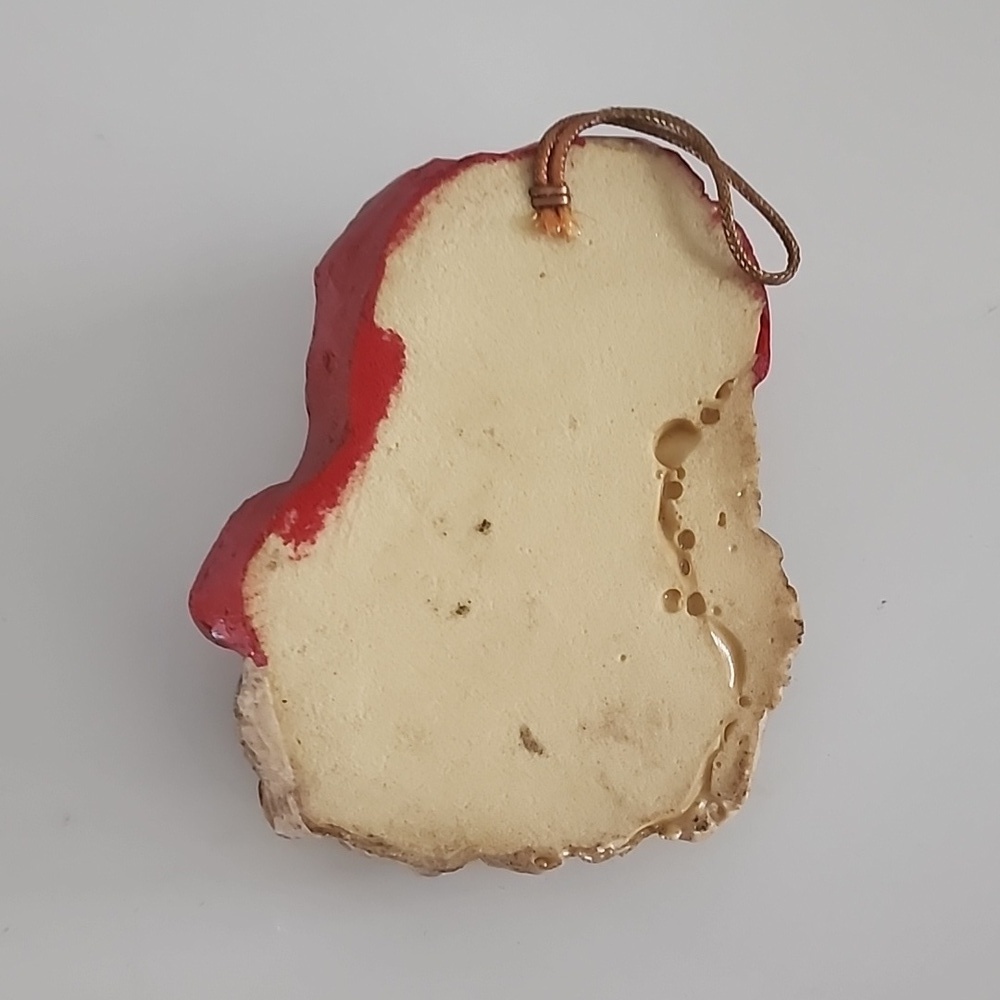 Vintage Victorian Christmas Santa Claus Face Head Tree Ornament - Picture 5 of 5